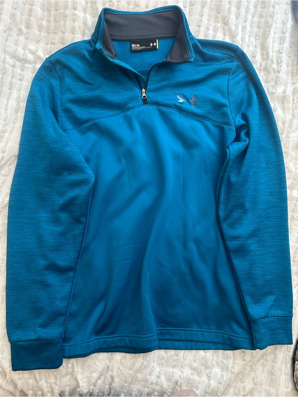 Under Armour Men’s Teal/Blue Quarter-Zip Performance Pullover